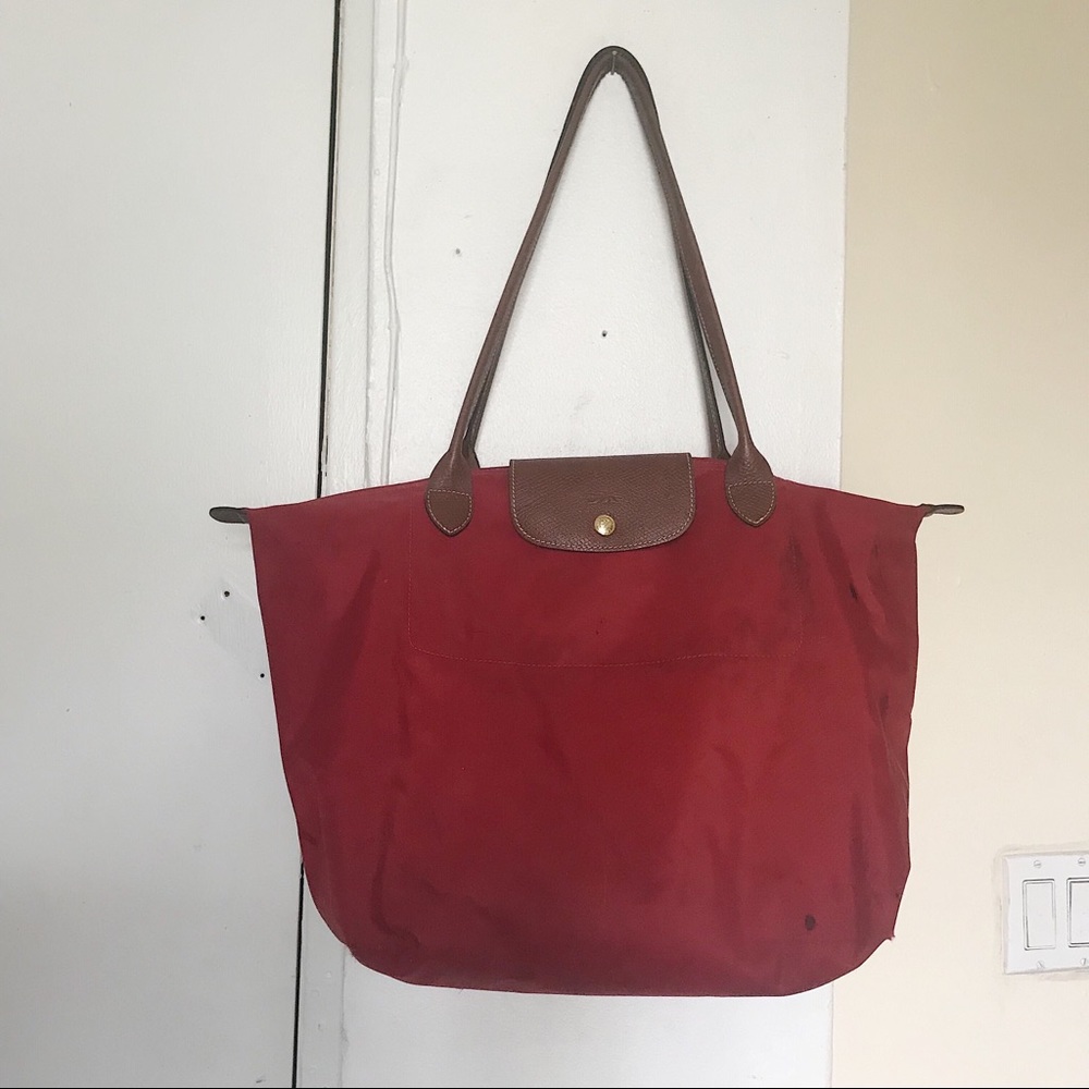 ❤️large red le pillage longchamp bag❤️